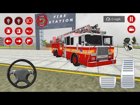 Real Fire Truck Driving Simulator - Fire Fighting #3 - Android Gameplay