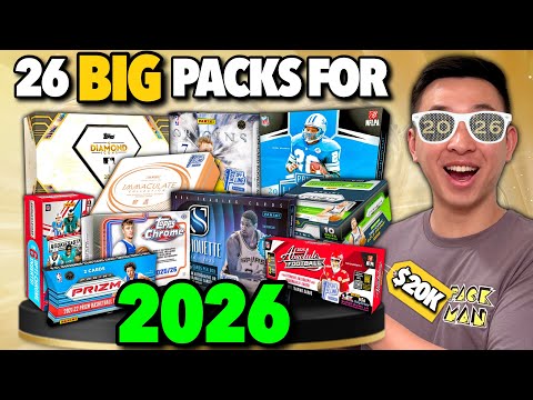 OPENING 26 CRAZY PACKS WORTH $20,000 TO CELEBRATE 2026 (INSANE PULLS)! 😱🔥