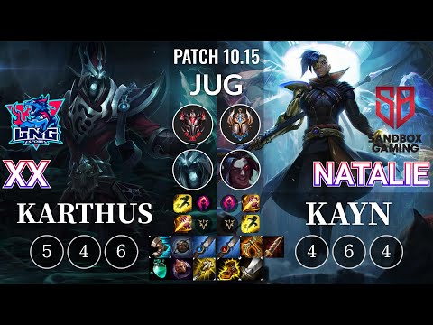 LNG Xx Karthus vs SB Natalie Kayn Jungle - KR Patch 10.15