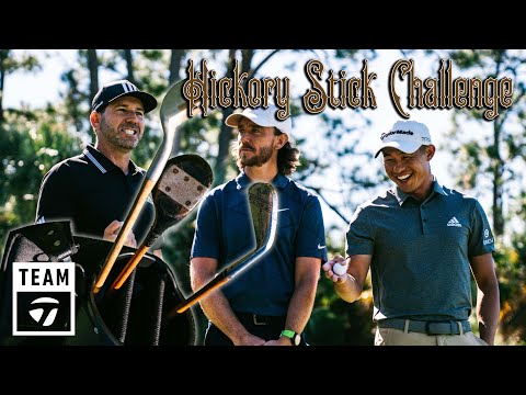 Collin Morikawa vs. Tommy Fleetwood vs. Sergio Garcia HICKORY CLUB CHALLENGE | TaylorMade Golf