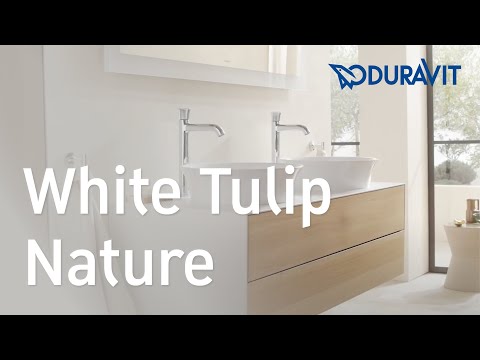 Tvättställ Duravit White Tulip för Placering på Bänkskiva Vit Högblank 430 mm