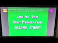 Look For These Great Products From Sesame Street