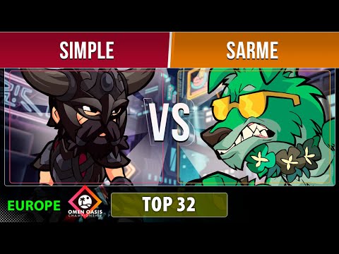 simpLe VS Sarme - Top 32 - EU - Brawlhalla Omen Oasis Championship 2022
