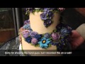 Buttercream Wedding floral cake 