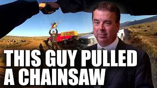 Criminal Lawyer Reacts to Wanted Man Pulls Out Chainsaw During Traffic Stop