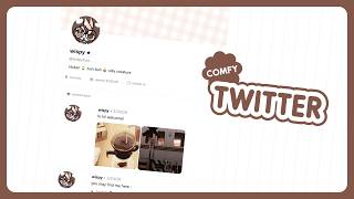 Comfy Twitter Profile Carrd Website Template Design [ Showcase ]