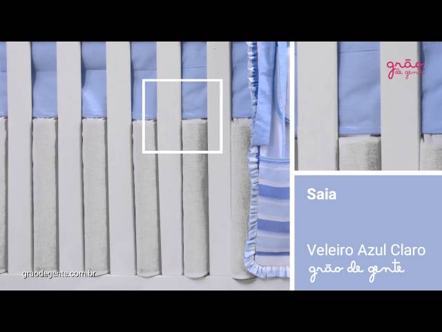 Saia para Berço Veleiro Azul Claro | Ref: 53396