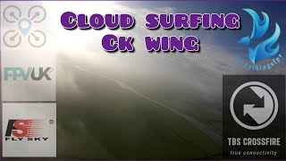 Low Cloud surfing #fpvwing #fpv #drone #uav #clouds #ckwing #flying