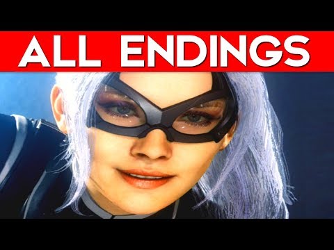 Spider-Man PS4 The Heist - ALL ENDINGS Final Boss + SECRET Ending
