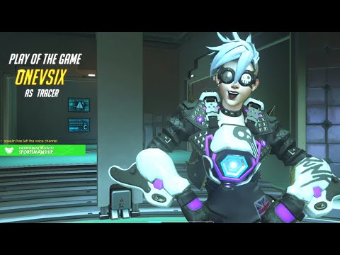 Kabaji Hitscan Main - Tracer Gameplay! POTG! [ Overwatch Season 30 Top 500 ]