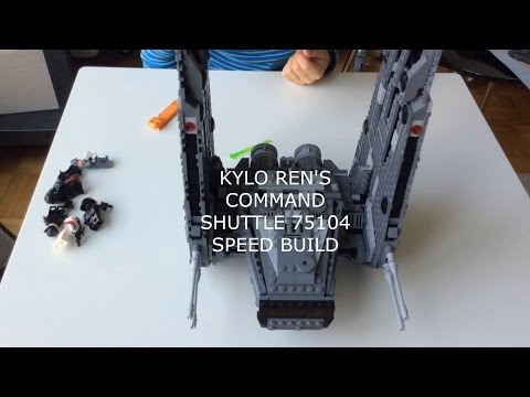 Vidéo LEGO Star Wars 75104 : La navette de commandement de Kylo Ren