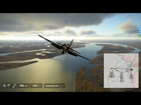 IL 2  Sturmovik  Great Battles - destroying an extraordinary large pontoon bridge over Volga river