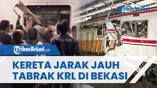 Kecelakaan Kereta di Stasiun Bekasi Timur, Kereta Jarak Jauh Tabrak KRL hingga Gerbong Tembus