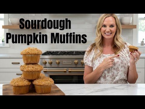 Easy Sourdough Pumpkin Cream Cheese Muffins Recipe