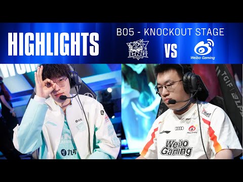 WBG VS LNG BO5 | GAME 1 | HIGHLIGHT | KNOCKOUT STAGE WORLDS 2024