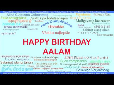 Aalam   Languages Idiomas - Happy Birthday