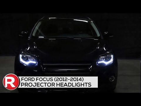 DIY Install - Spec-D Projector Headlights Ford Focus (2012-2013-2014) Sequential Black w/ DRL Bar
