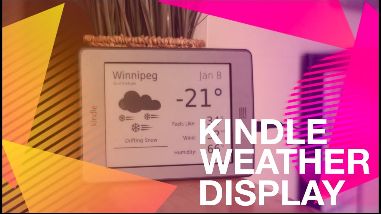 Kindle Weather Display (incl. GitHub Sources)