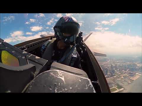 F-22 Raptor Demo, Flares Over Lake Erie