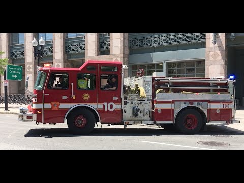 BOSTON ENGINE 10 (FEAT SPONGEBOB) & RESERVE TOWER 3 RESPONDING TO A FIRE ALARM ACTIVATION