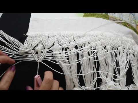 Como Fazer Macramê - Passo a Passo Toalha de Rosto