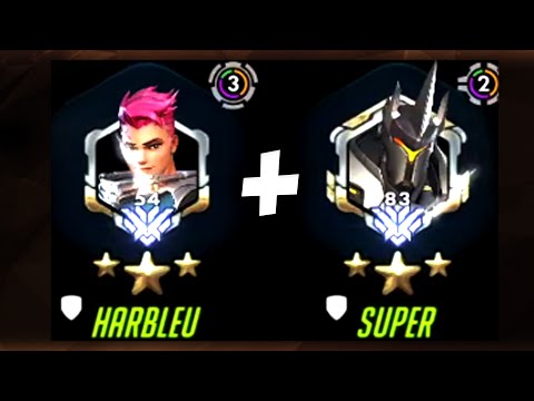 HARBLEU ZARYA + SUPER REINHARDT! GREAT DUO! [ OVERWATCH SEASON 21 TOP 500 ]