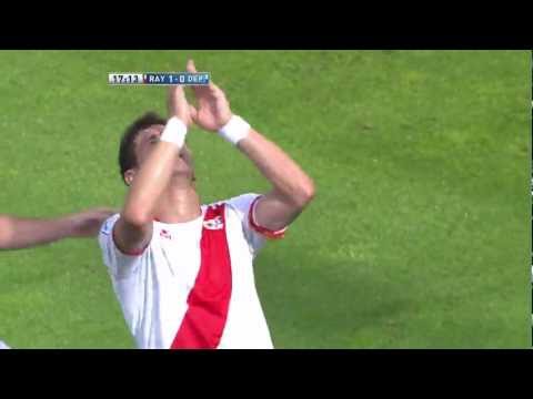Gol de Piti (1-0) en el Rayo Vallecano - Deportivo de La Coruña