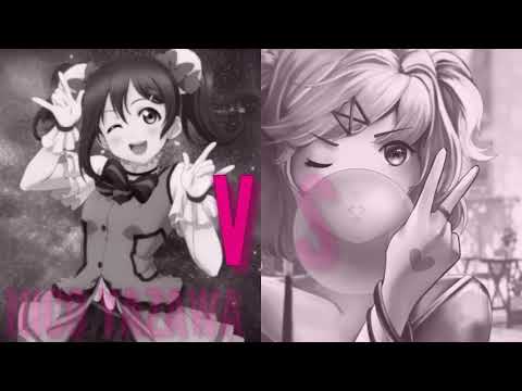 Nightcore - Rap Battle - Natsuki vs Nico Yazawa (Switching Vocals)