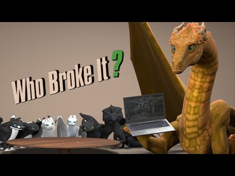 Who Broke it? | Funny 3D Blender Animation - HTTYD and OCs