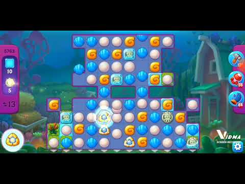 Fishdom. 5763 super hard level no boosters and diamonds - 19 moves