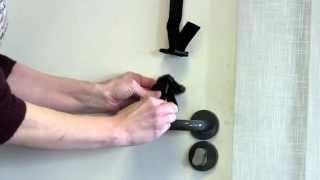 Portable door lock, Travel door lock, quicklock, lock-n-block