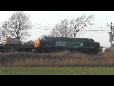 37601 top'n'Tail 37612 6C52 Heysham - Sellafield flask(s) 7th February 2012 Part 2