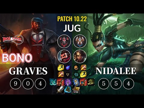 KT Bono Graves vs Nidalee Jungle - KR Patch 10.22