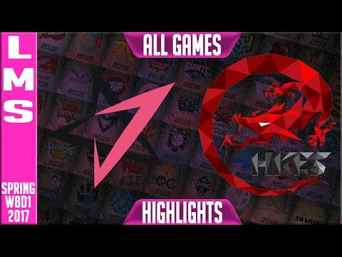 Hong Kong Esports vs J Team Highlights All Games - LMS W8D1 Spring 2017 HKE vs JT All games