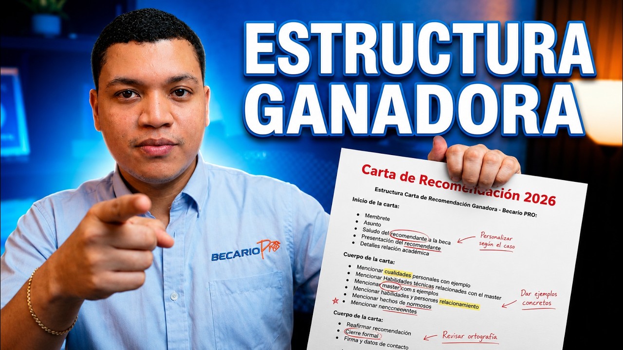 Cómo pedir y redactar una CARTA DE RECOMENDACIÓN ganadora para Becas en el extranjero