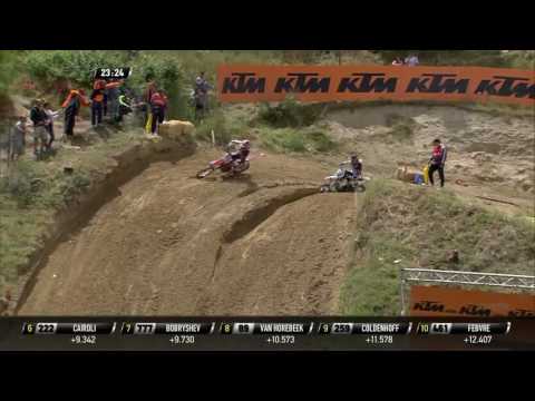 Tim Gajser passes Max Nagl MXGP of Spain MXGP Race 1 - motocross