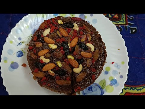 Rich Christmas Fruit Cake Recipe In Pressure Cooker Without Oven & OTG - Debjani's World