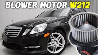 Mercedes W212 E350 Blower Motor & Regulator Repair (NO Airflow? FIXED!)