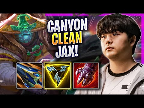 CANYON IS SUPER CLEAN WITH JAX! - GEN Canyon Plays Jax JUNGLE vs Lee Sin! | Season 2024