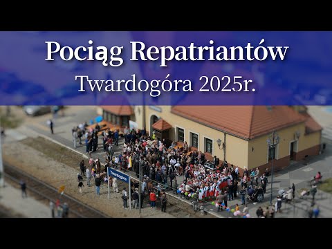 Pociąg Repatriantów - Twardogóra 2025r. | #dron #twardogóra #pociag #repatrianci