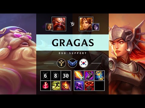Gragas Support vs Leona - KR Diamond Patch 25.15