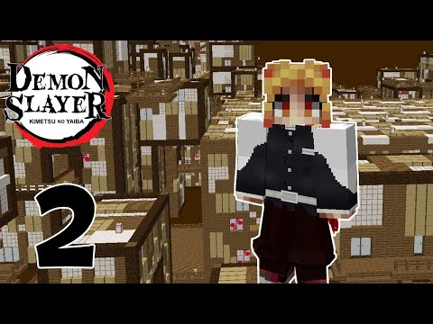 Exploring Muzan Infinite Castle - Demon Slayer Season 2 Minecraft Mod 2