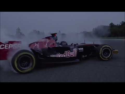 Best F1 Donuts ever! Ingo Gerstl playing in a Toro Rosso STR1