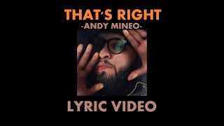 Know That's Right - Andy Mineo - LYRIC VIDEO (LIVE PERFORMANCE AUDIO)(@AndyMineo)(#Uncomfortable)