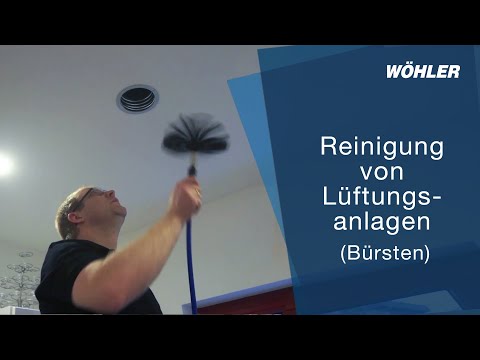 Cleaning of ventilation systems (brushes)
