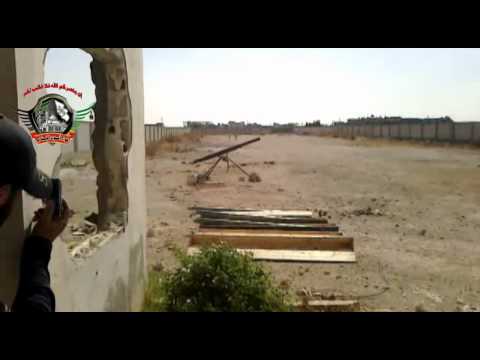 استهداف مقرات النظام في ريف حمص بصاروخ غراد من قبل لواء أسود الإسلام