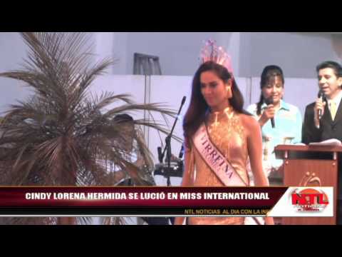 CINDY LORENA HERMIDA TERCERA PRINCESA EN MISS INTERNATIONAL. TV LABOYANA. PITALITO