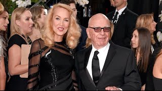 Jerry Hall and Rupert Murdoch