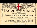 Recitativo "Che ne dite, Macrobio? ... Scusate, Capitan" La Pietra Del Paragone di Rossini, 1982