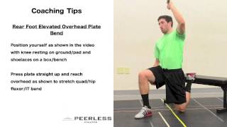 266. Rear Foot Elevated Overhead Plate Bend